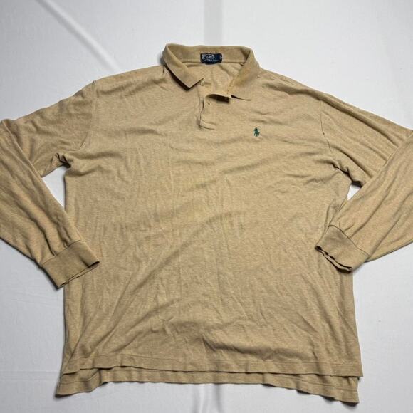 Polo Ralph Lauren Khaki Green Long Sleeve Button Shirt Size XL - Picture 1 of 4